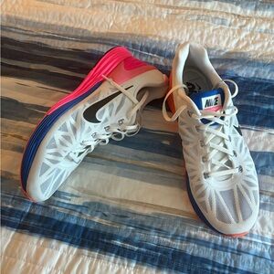 Nike White and Pink Running Shoes